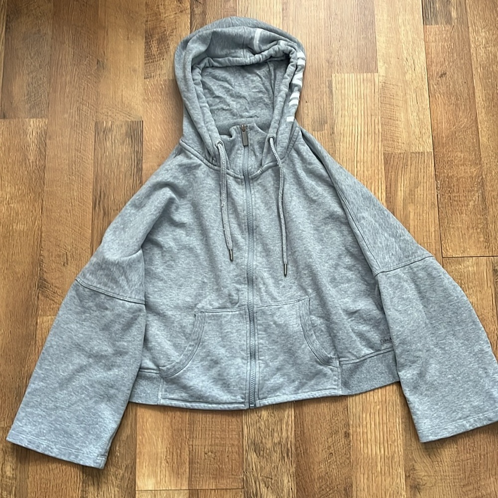 Calvin Klein Performance Cropped Hoodie. XL, Light Gray